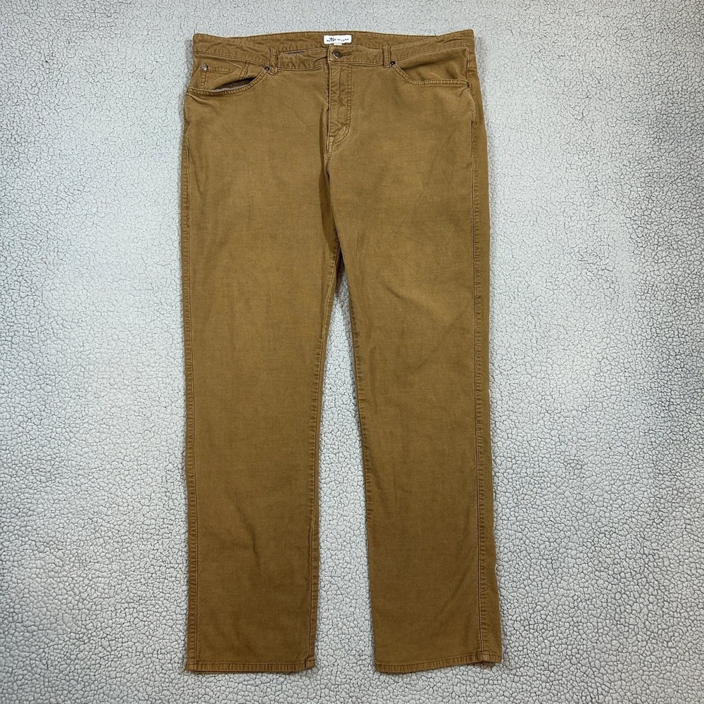 Peter Millar Men's Brown Corduroy Pants‎ Size 38 x 32 Cotton Stretch Chino